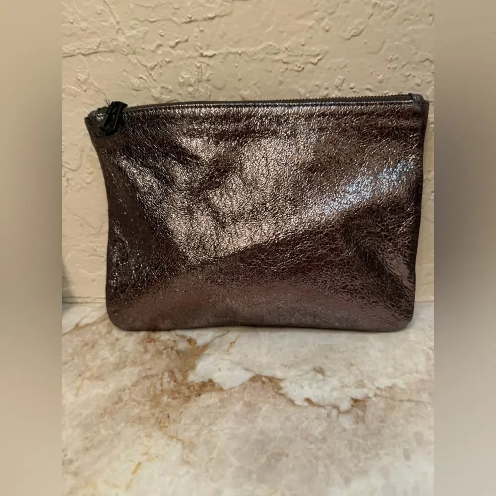 Marc Jacobs Neiman Marcus Target Collab Metallic Pewter Clutch Bag